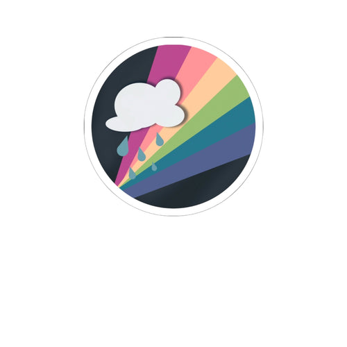 Kiss-Cut Raincloud Emblem Stickers